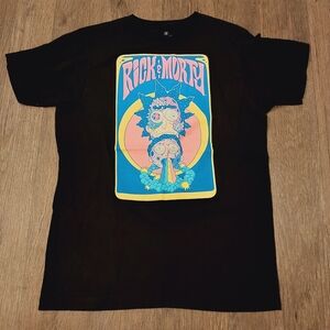 Rick and Morty Black T-Shirt Size Medium - Adult Swim